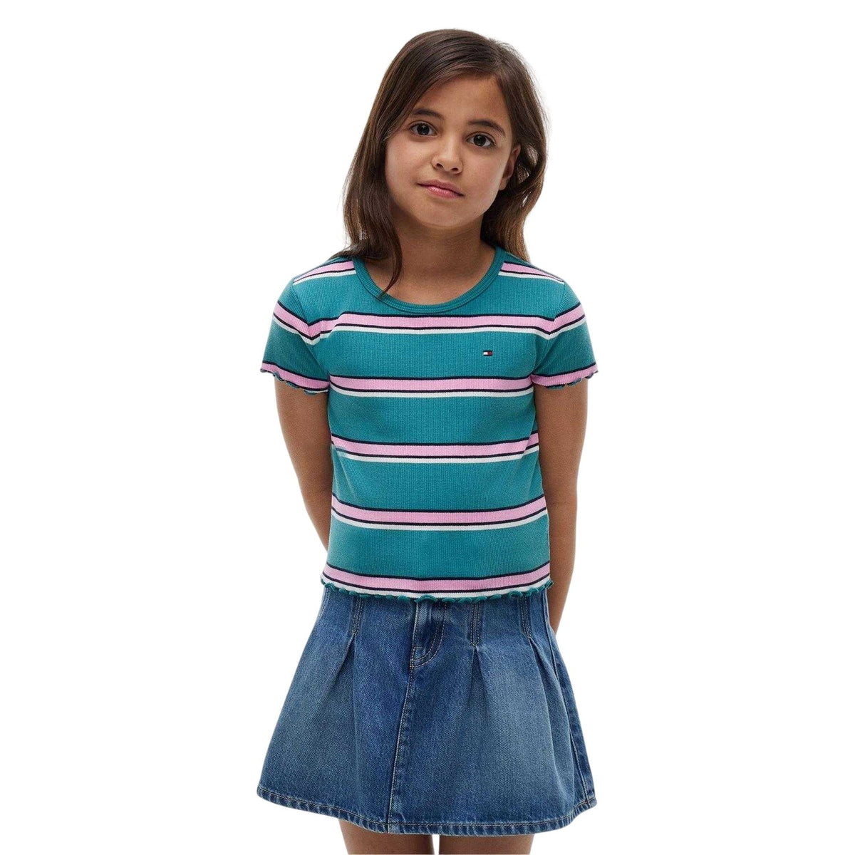 Teal - Lifestyle - Tommy Hilfiger Girls Crop Top