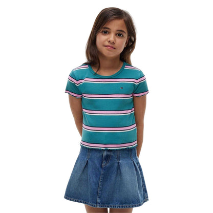 Teal - Lifestyle - Tommy Hilfiger Girls Crop Top