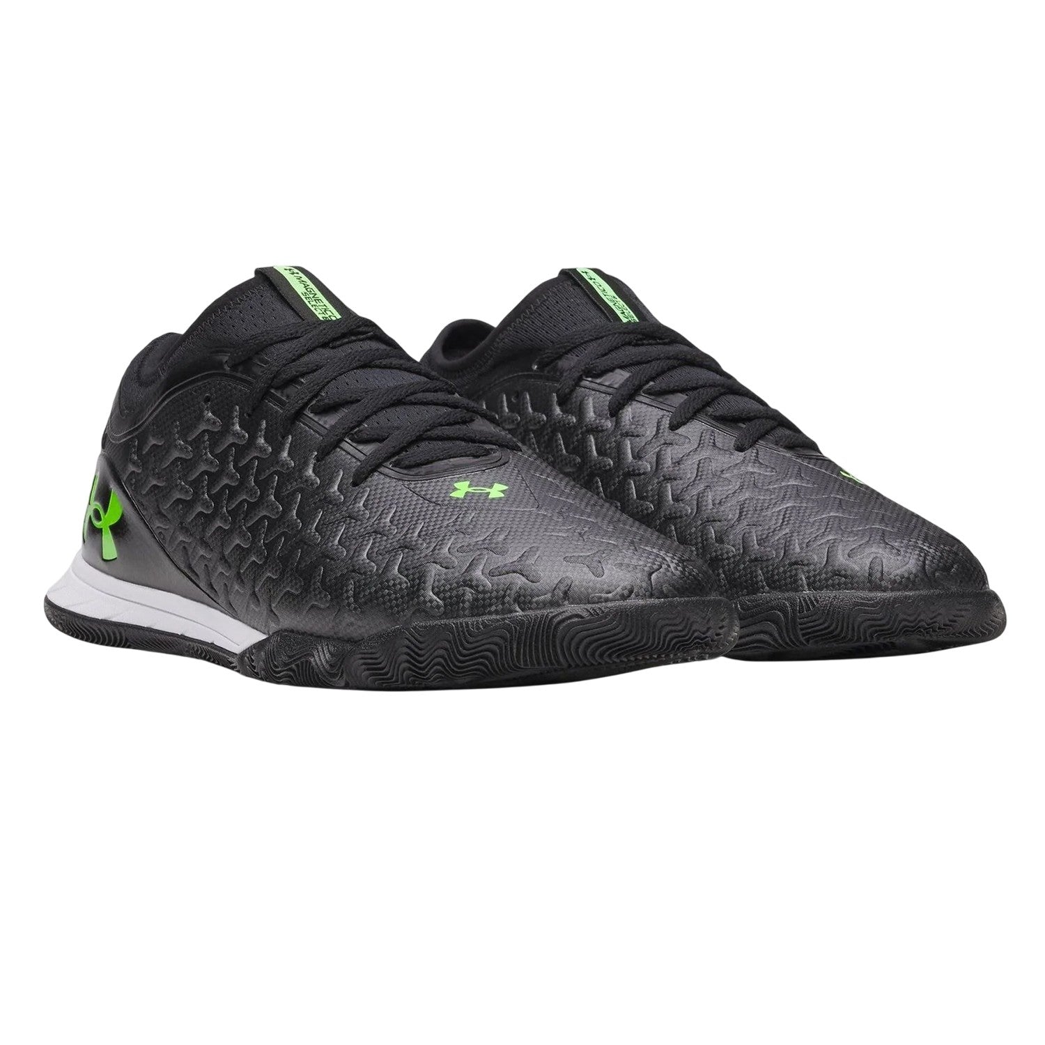 Black-Green - Pack Shot - Under Armour Mens Magnetico Textured Football Boots