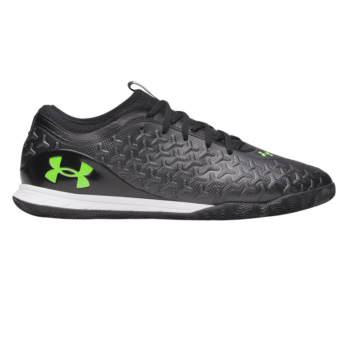 Black-Green - Front - Under Armour Mens Magnetico Textured Football Boots