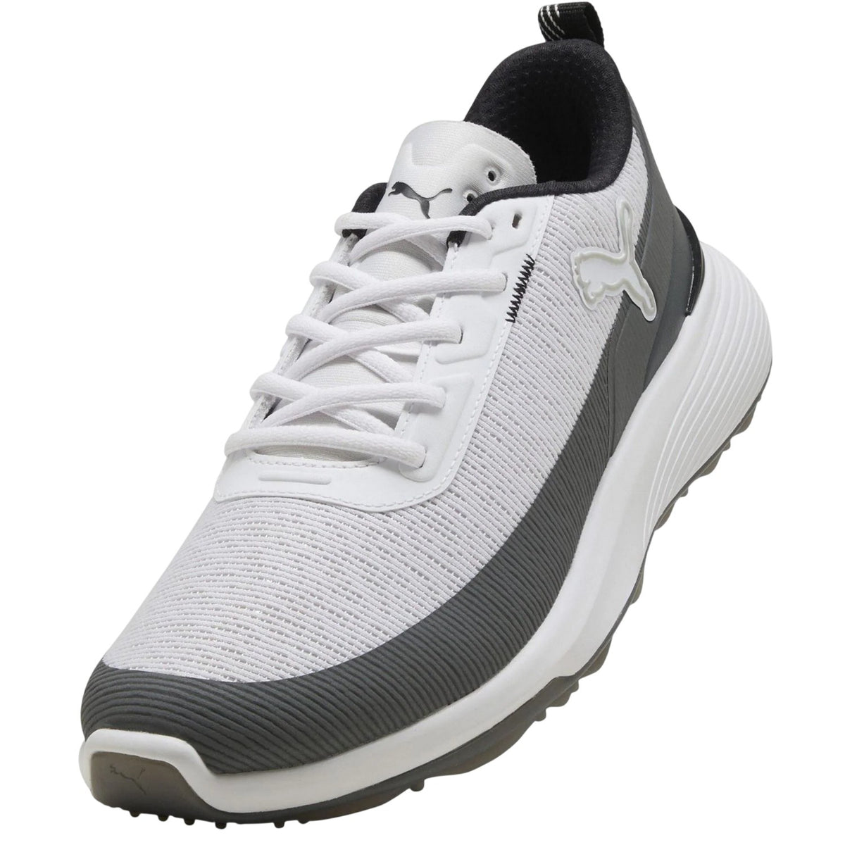White-Grey - Close up - Puma Mens Gruve Low Golf Shoes