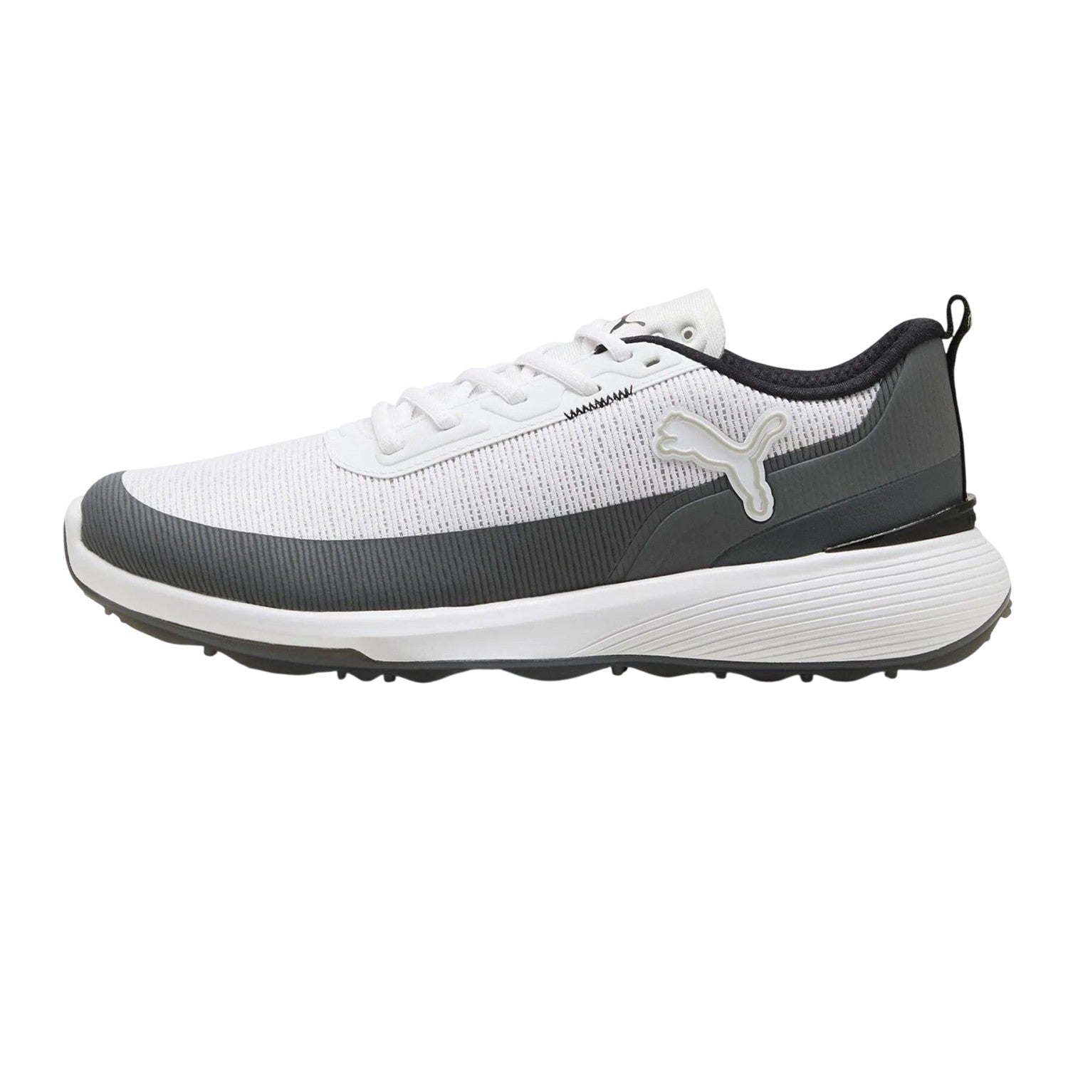 White-Grey - Side - Puma Mens Gruve Low Golf Shoes