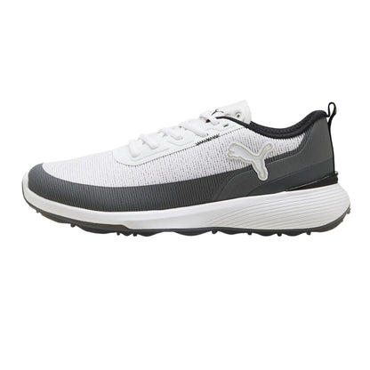 White-Grey - Side - Puma Mens Gruve Low Golf Shoes