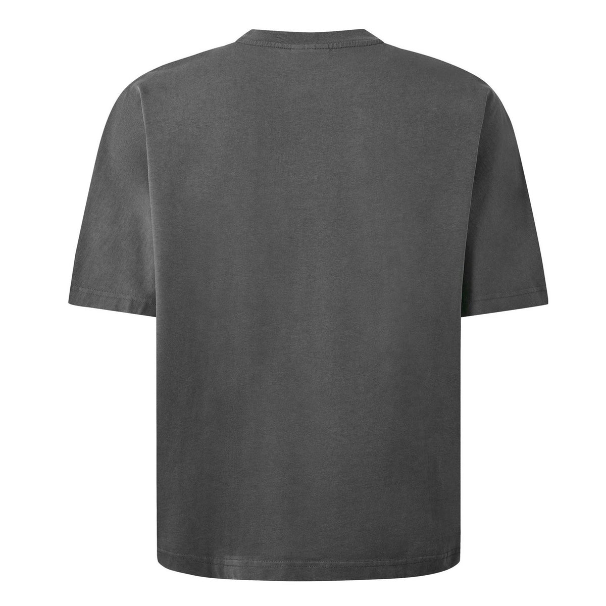 Washed Grey - Back - GodMade Mens Logo Cotton Regular T-Shirt