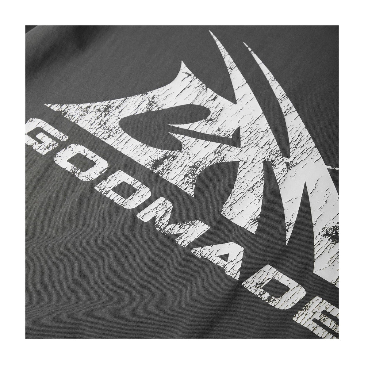 Washed Grey - Side - GodMade Mens Logo Cotton Regular T-Shirt
