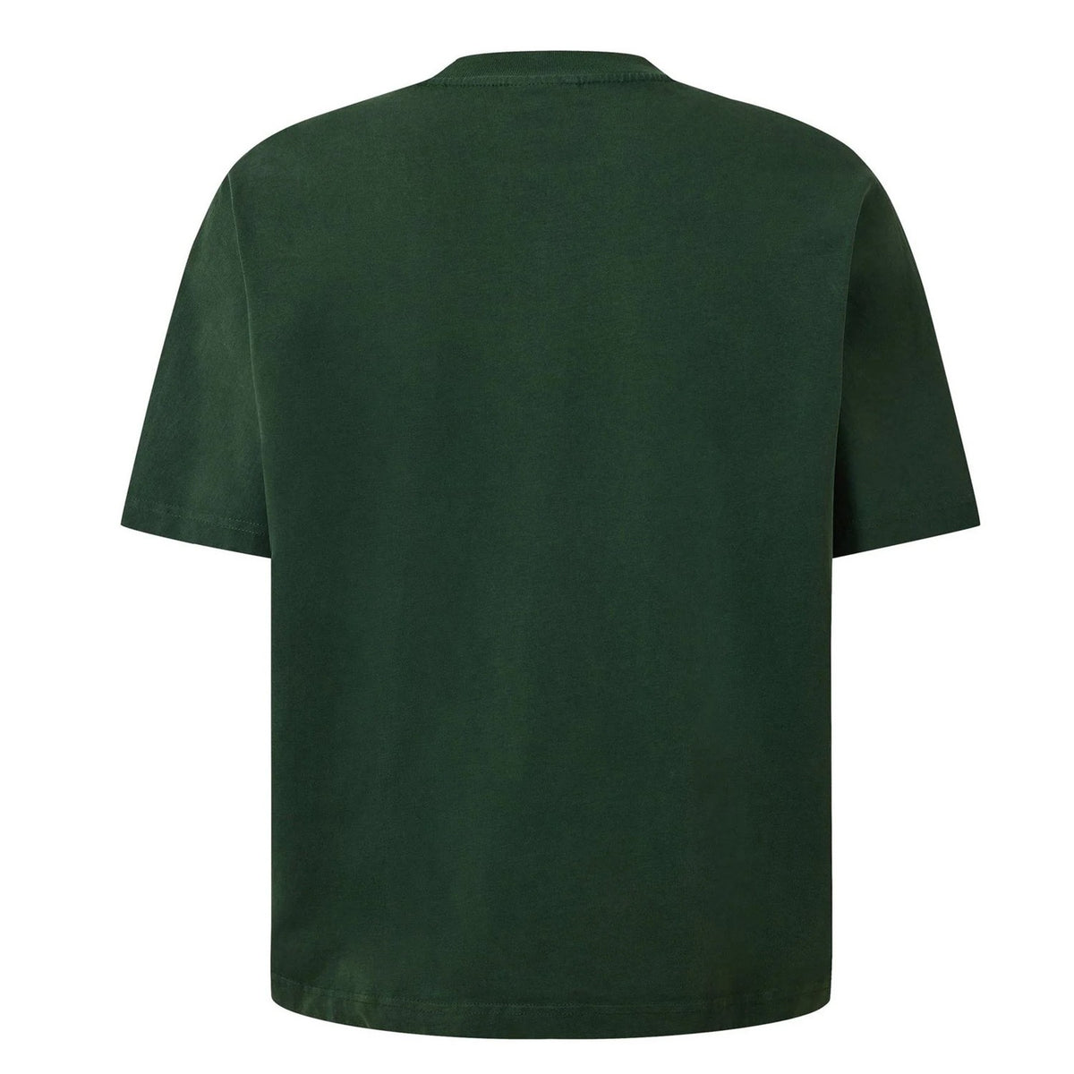 Washed Green - Back - GodMade Mens Logo Cotton Regular T-Shirt