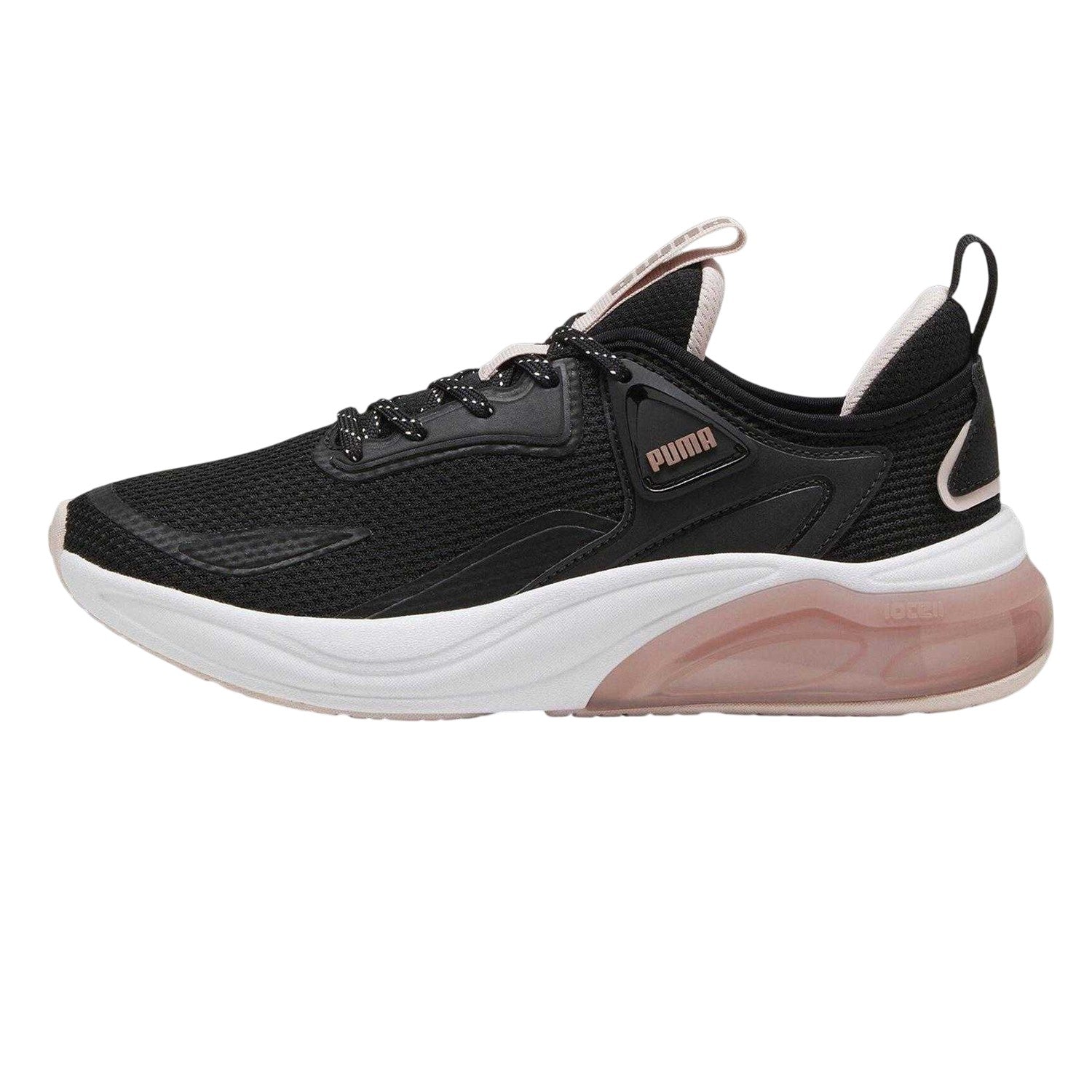 Black - Side - Puma Mens Cell Thrill Mesh Running Shoes