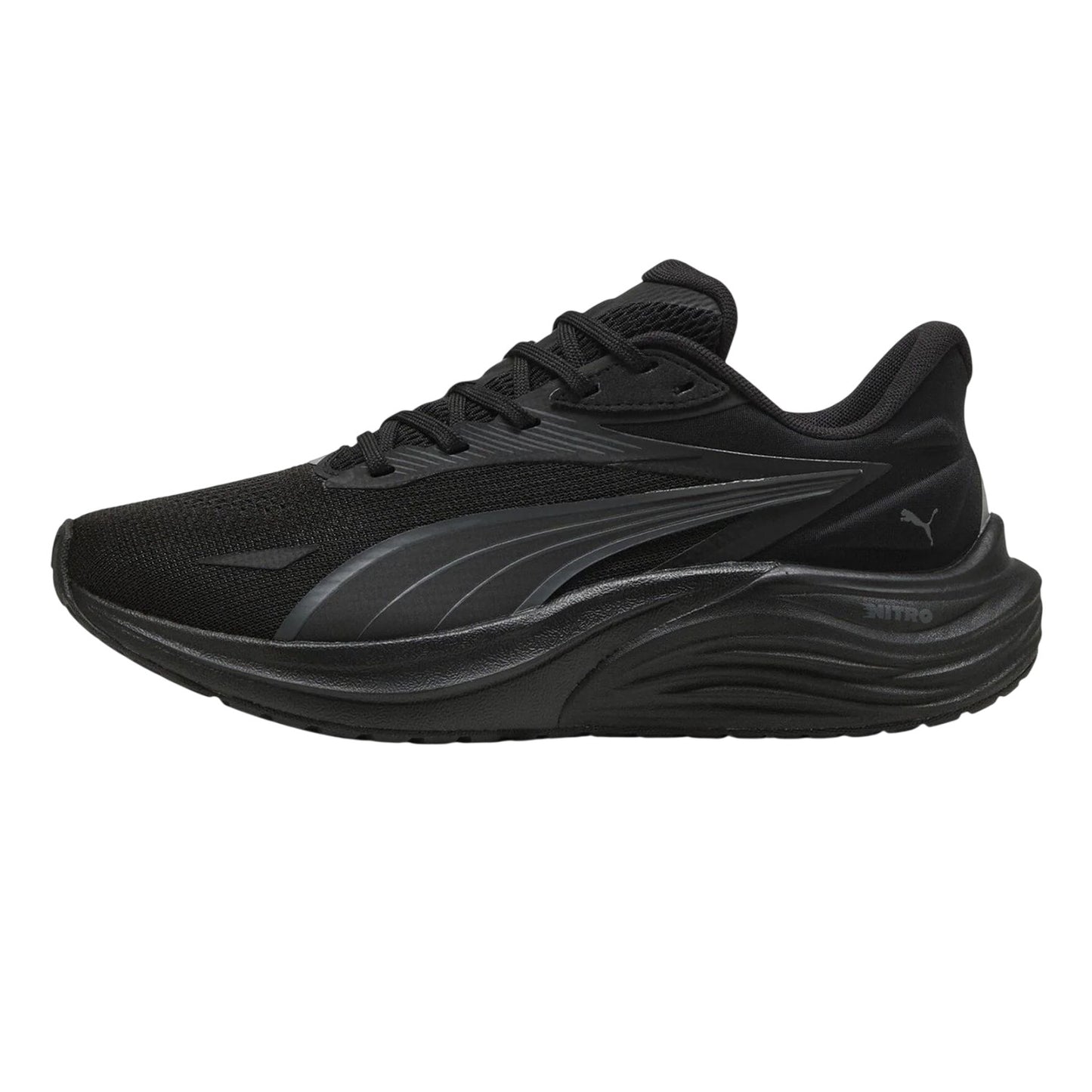 Black - Side - Puma Womens-Ladies Electrify Nitro 4 Shoes