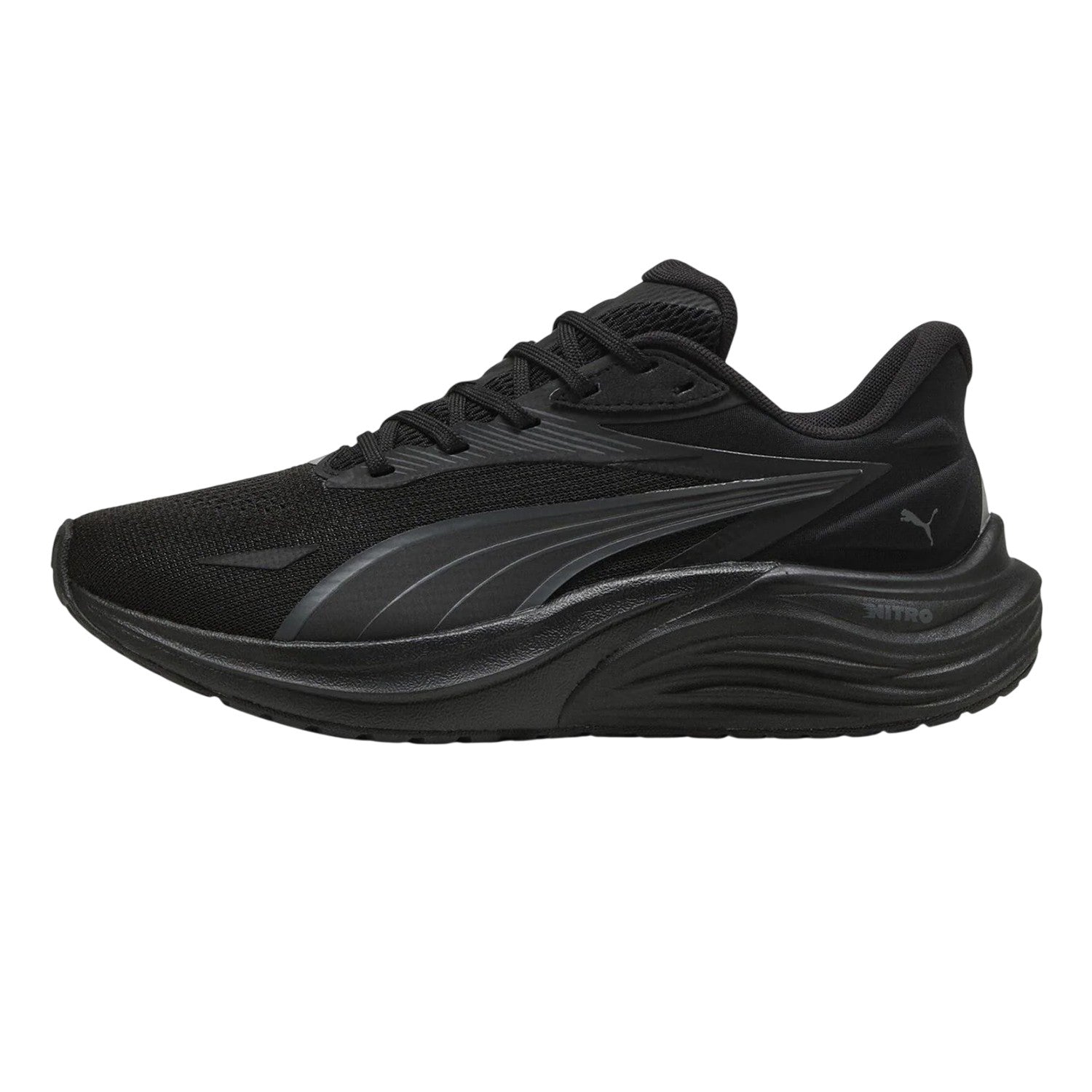 Black - Side - Puma Womens-Ladies Electrify Nitro 4 Shoes