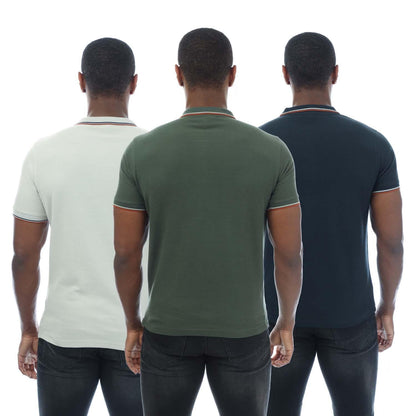 Green-Light Green-Blue - Back - Duck and Cover Mens Melports Polo Shirt