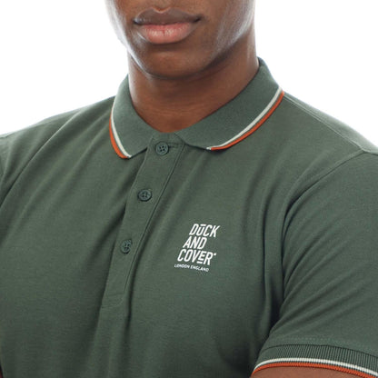 Green-Light Green-Blue - Side - Duck and Cover Mens Melports Polo Shirt