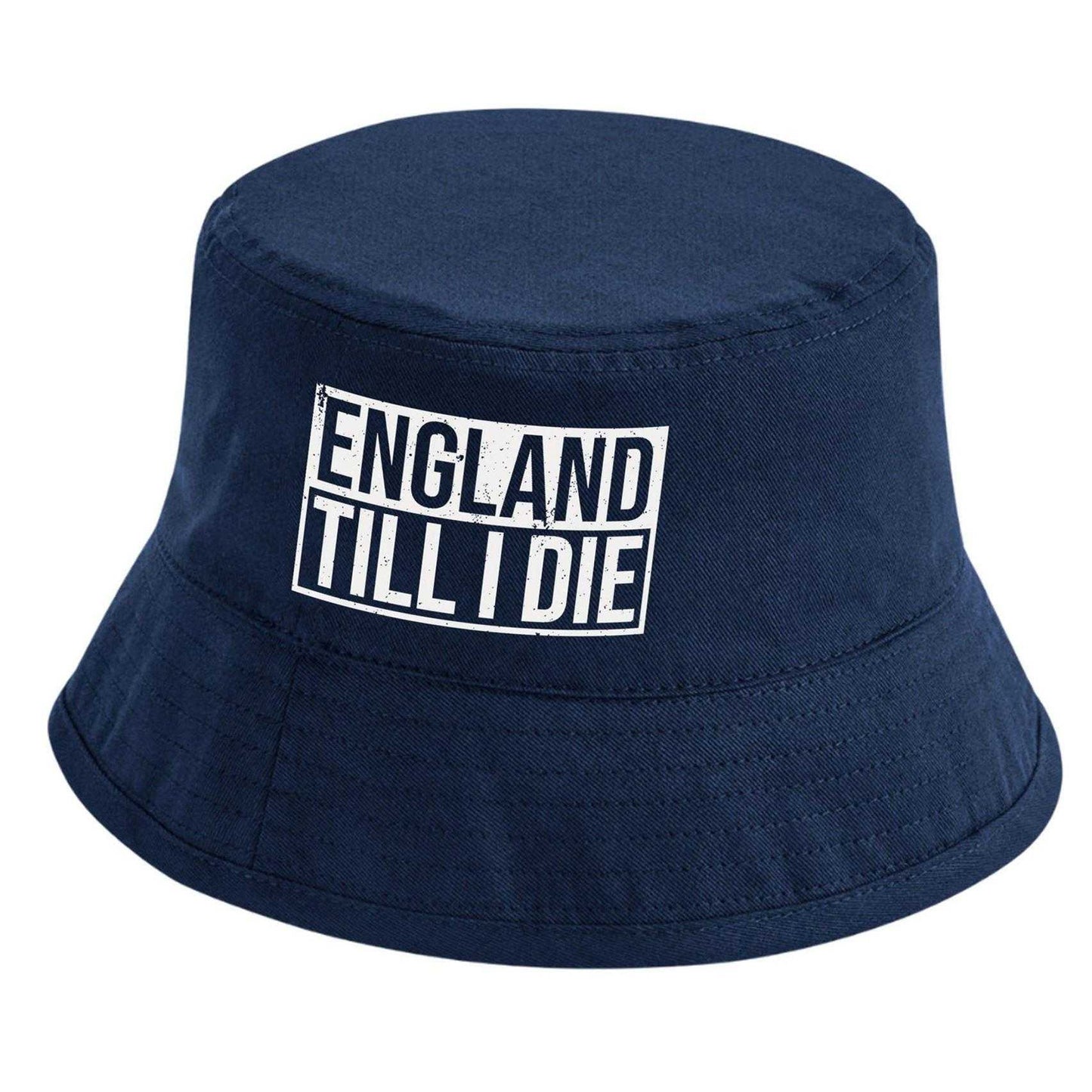Blue - Front - Sport Direct England Till I Die Bucket Hat