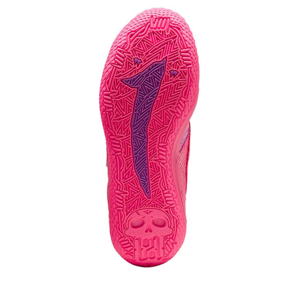 Pink-Silver - Back - Puma Childrens-Kids MB05 World Tour World Tour Line Trainers