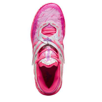 Pink-Silver - Side - Puma Childrens-Kids MB05 World Tour World Tour Line Trainers