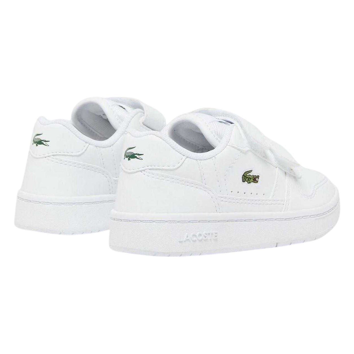 White - Back - Lacoste Childrens-Kids T-Clip Set Trainers