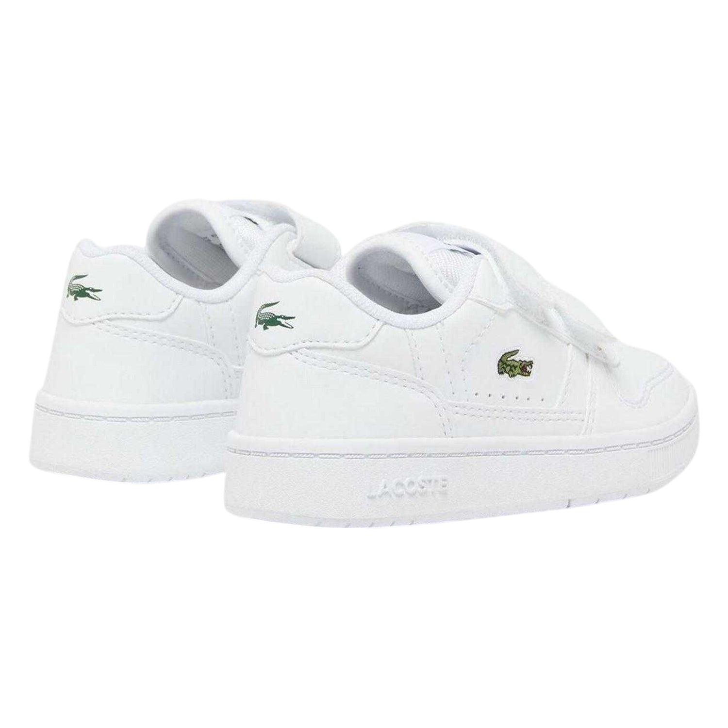 White - Back - Lacoste Childrens-Kids T-Clip Set Trainers