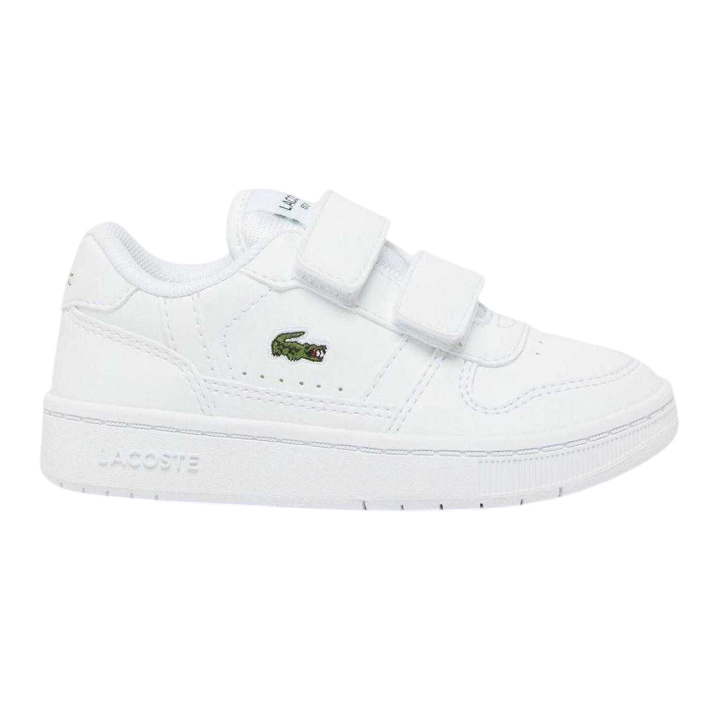 White - Front - Lacoste Childrens-Kids T-Clip Set Trainers