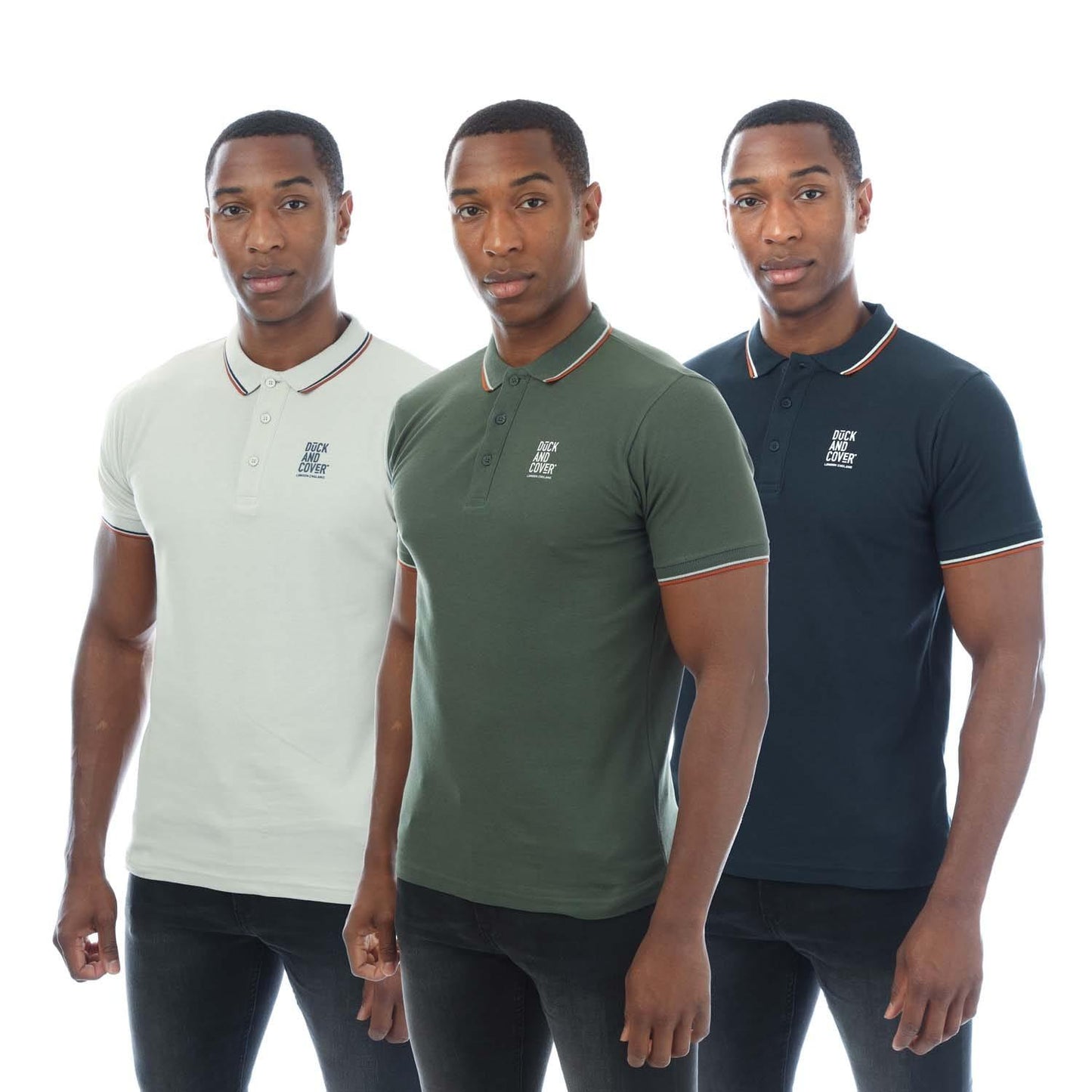 Green-Light Green-Blue - Front - Duck and Cover Mens Melports Polo Shirt