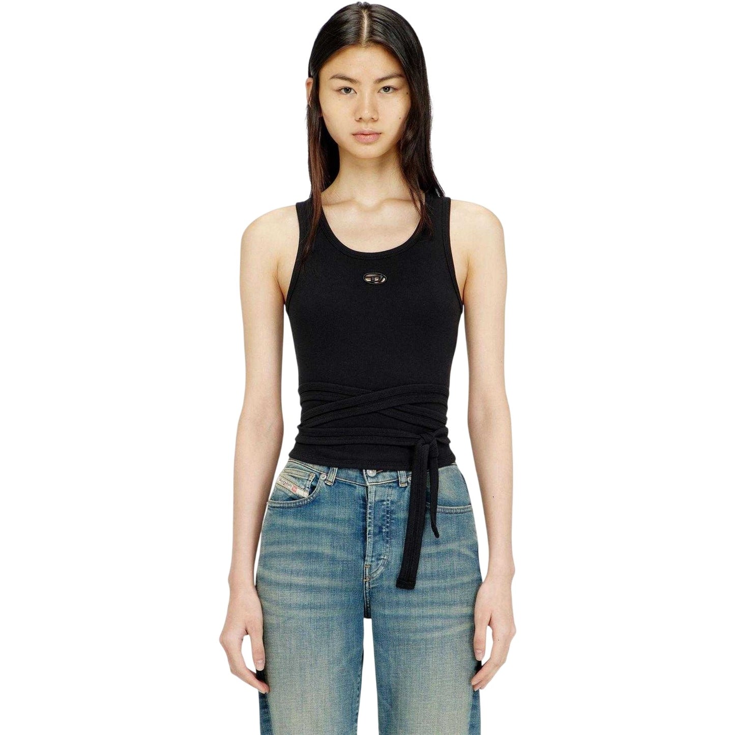 Diesel - Side - Diesel Womens-Ladies Strappy Sleeveless Crop Top