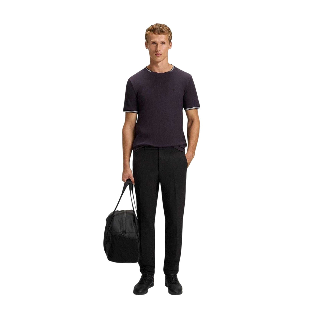 Purple - Pack Shot - Boss Mens Taul Short-Sleeved T-Shirt