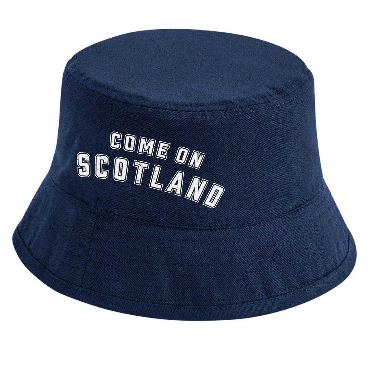 Blue-White - Front - Sport Direct Come On Scotland Bucket Hat