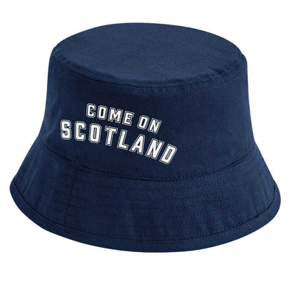 Blue-White - Front - Sport Direct Come On Scotland Bucket Hat