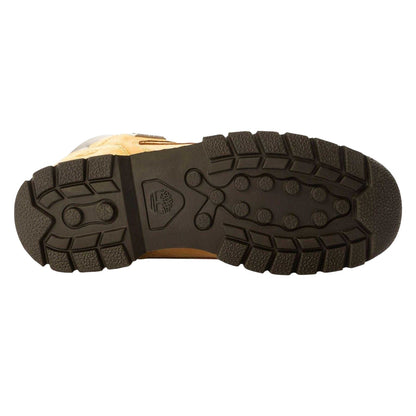 Brown - Back - Timberland Childrens-Kids Euro Sprint Leather Mid Boots