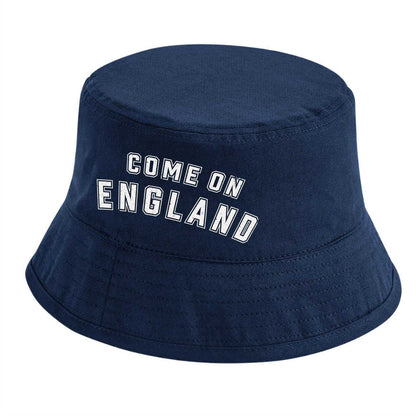 Blue - Front - Sport Direct Come On England Bucket Hat