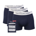 Navy - Front - Ralph Lauren Mens Boxer Shorts (Pack of 3)