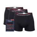 Black - Front - Ralph Lauren Mens Boxer Shorts (Pack of 3)