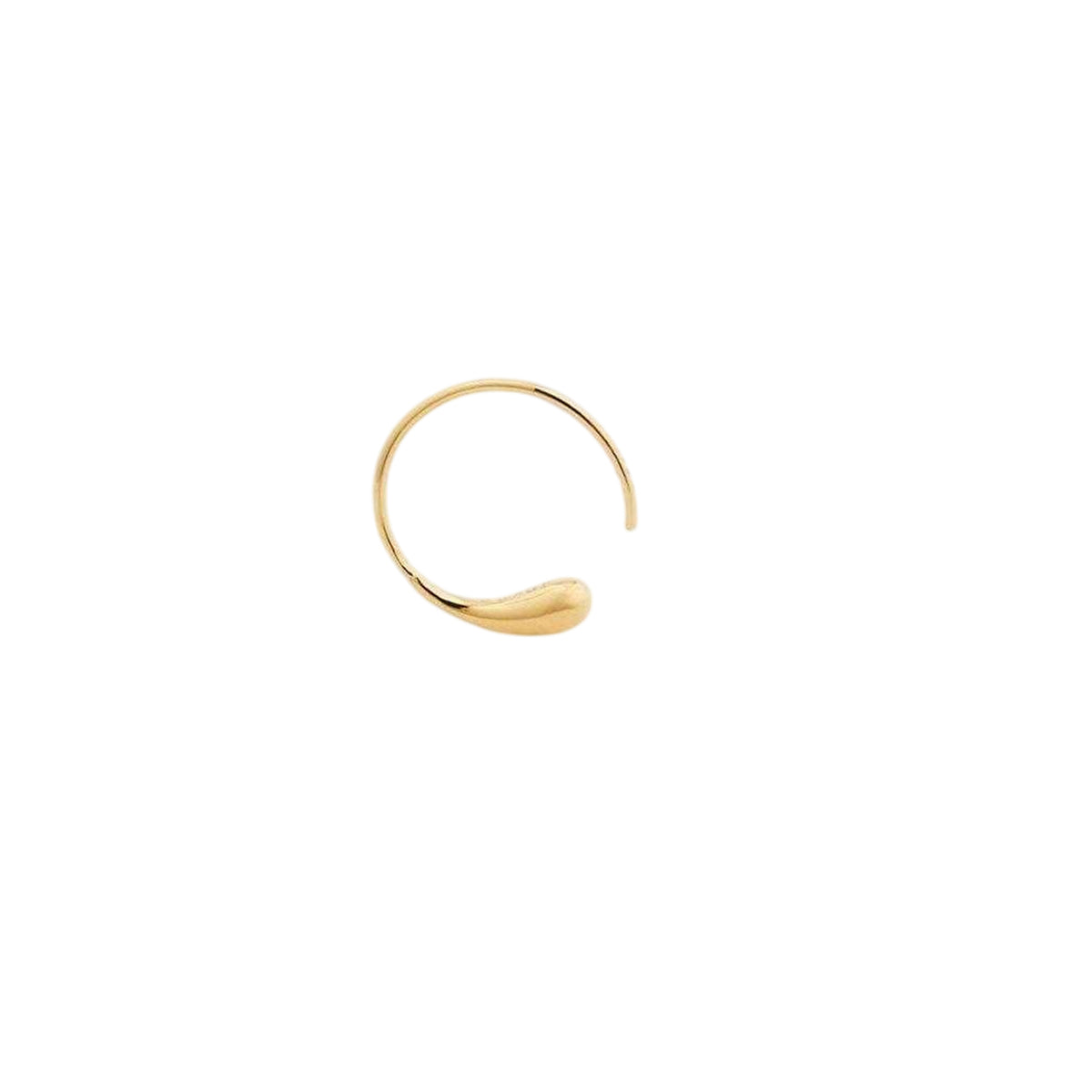 Gold - Back - Soeur Womens-Ladies Creole 15 Metallic Hoop Earrings