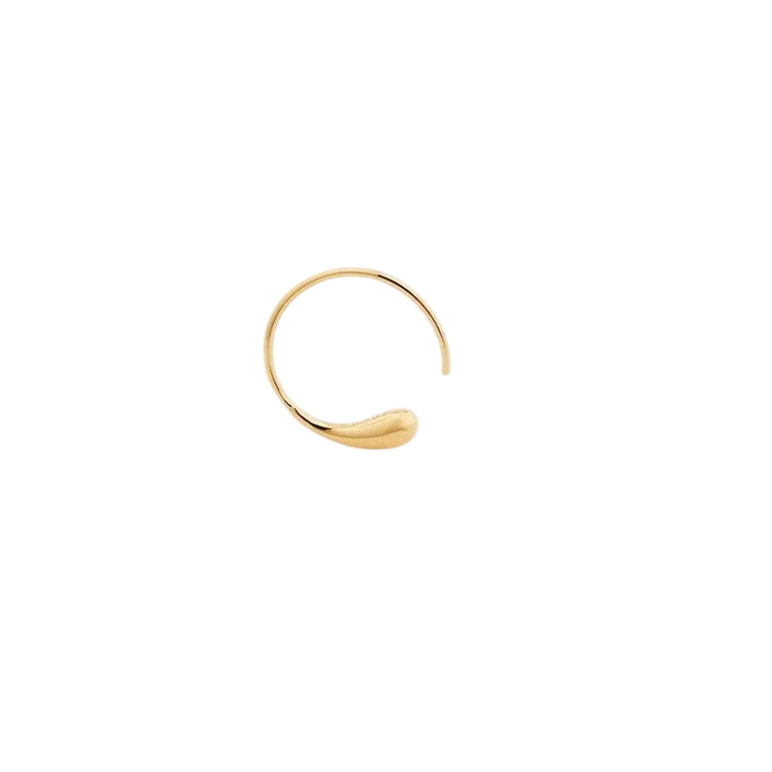 Gold - Back - Soeur Womens-Ladies Creole 15 Metallic Hoop Earrings