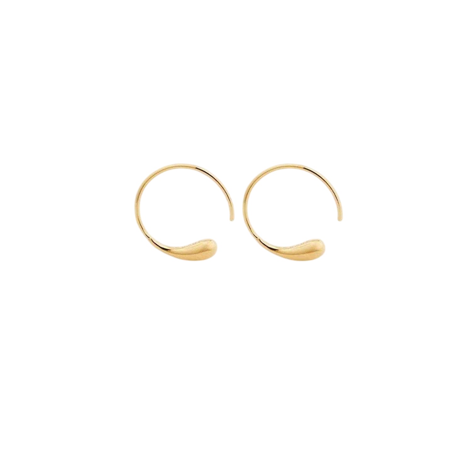 Gold - Front - Soeur Womens-Ladies Creole 15 Metallic Hoop Earrings
