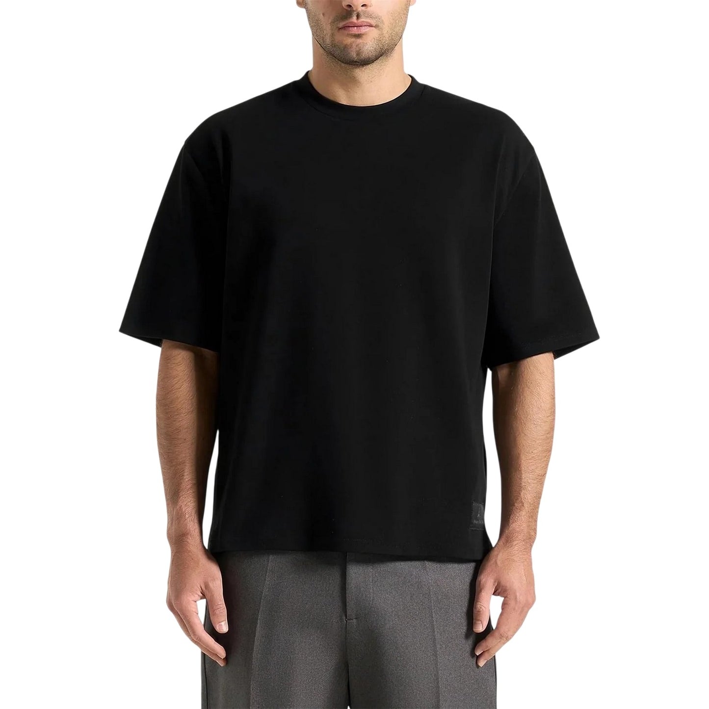 Black - Lifestyle - Maniere De Voir Mens Cotton Relaxed Fit T-Shirt