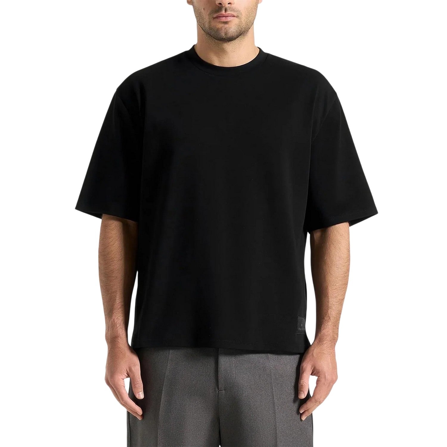 Black - Lifestyle - Maniere De Voir Mens Cotton Relaxed Fit T-Shirt