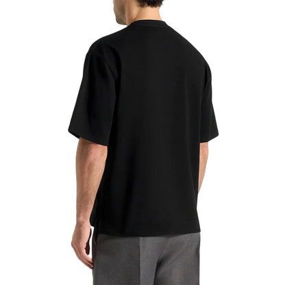 Black - Pack Shot - Maniere De Voir Mens Cotton Relaxed Fit T-Shirt
