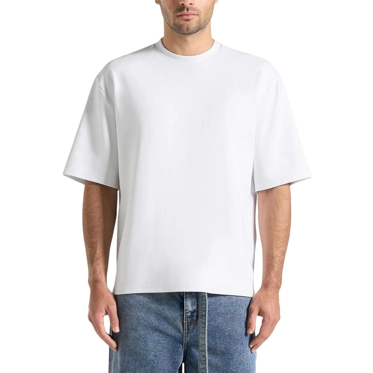 White - Lifestyle - Maniere De Voir Mens Cotton Relaxed Fit T-Shirt