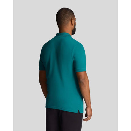 Green - Side - Lyle & Scott Mens Plain Polo Shirt