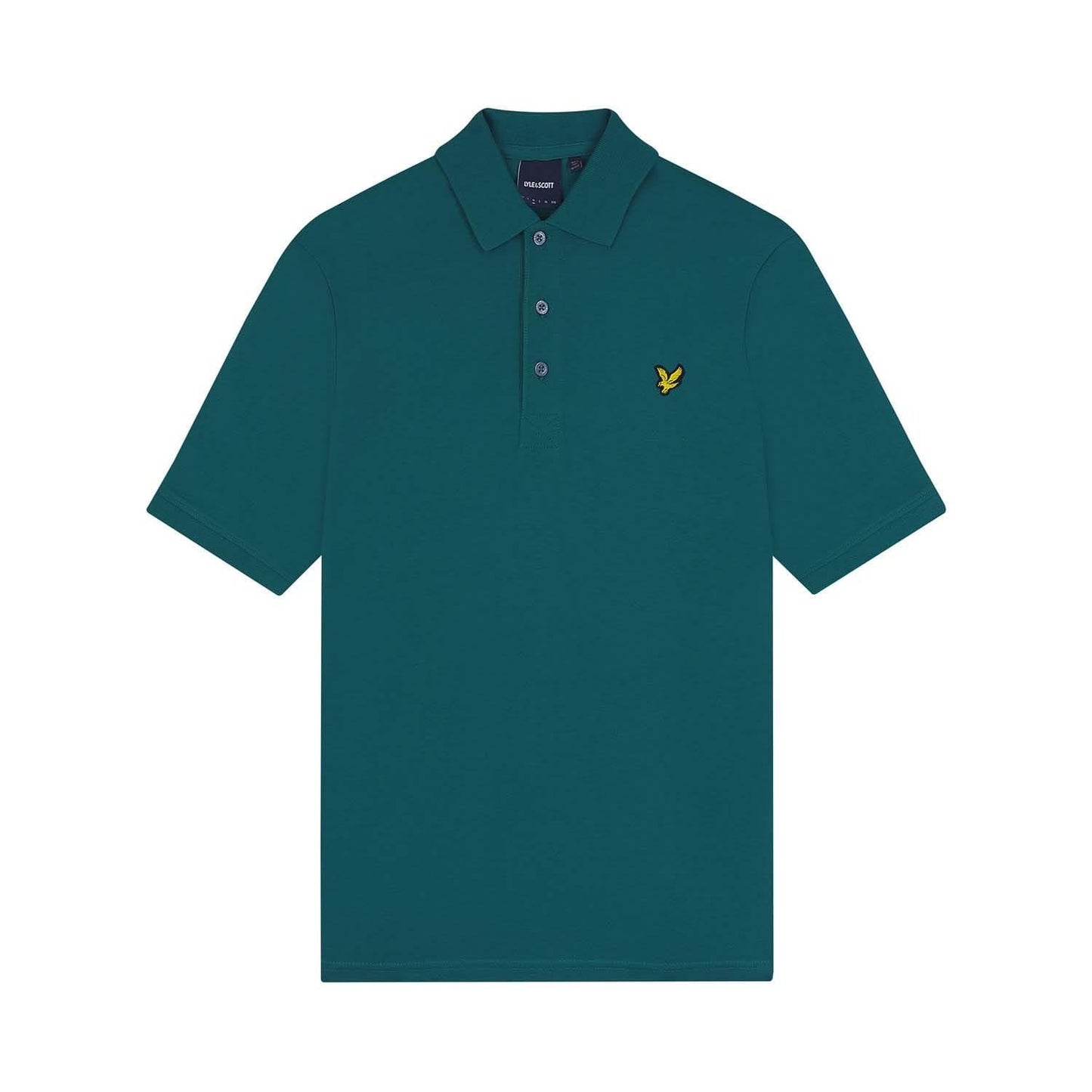 Green - Pack Shot - Lyle & Scott Mens Plain Polo Shirt