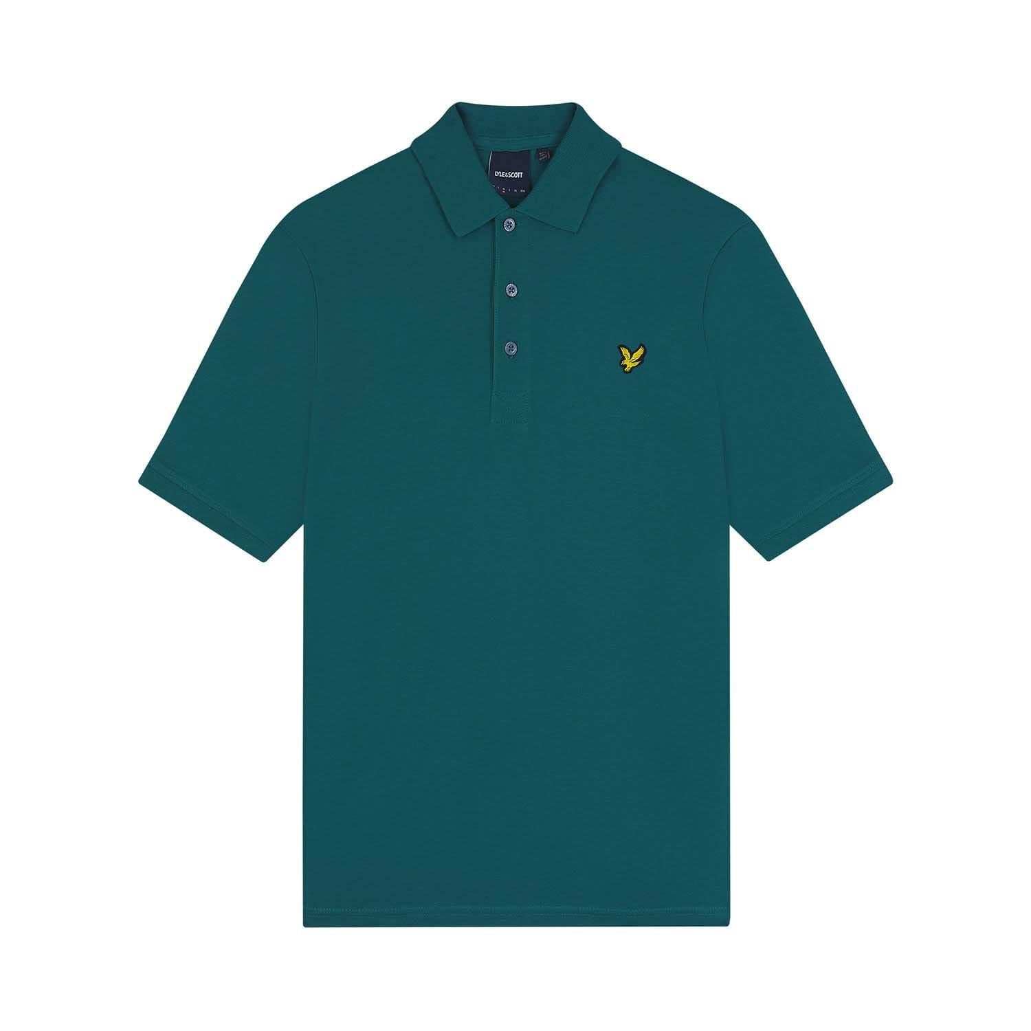 Green - Pack Shot - Lyle & Scott Mens Plain Polo Shirt