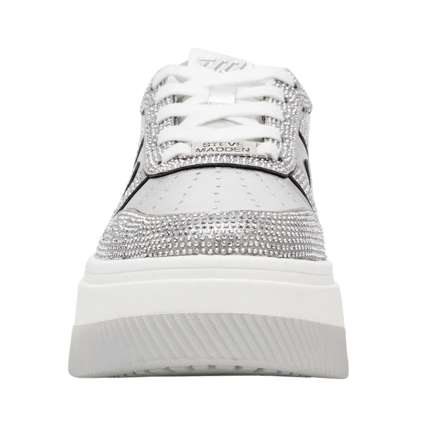 Silver - Close up - Steve Madden Womens-Ladies Dynamo Trainers