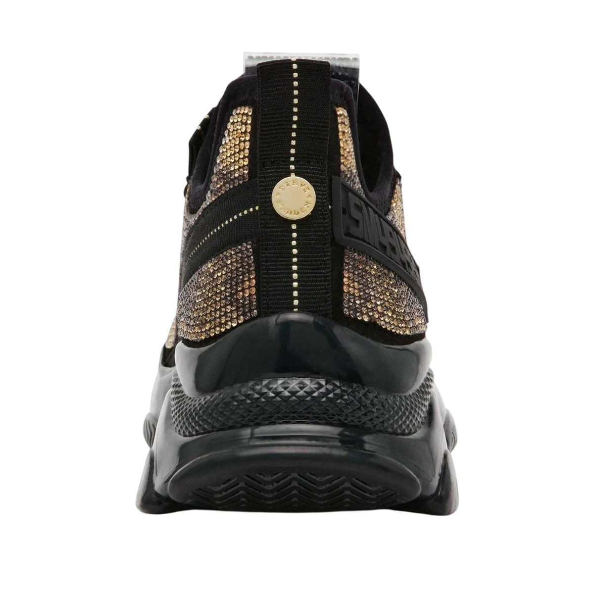 Natural Snake - Back - Steve Madden Womens-Ladies Embellished Chunky Flat Trainers