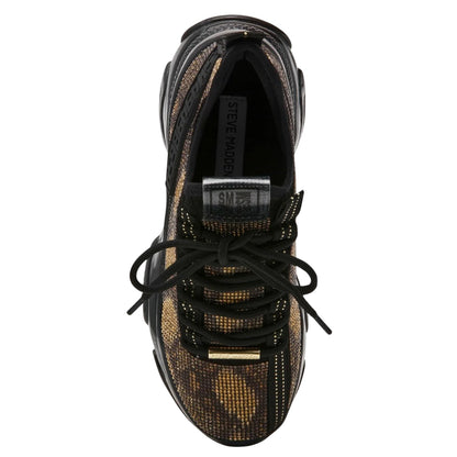 Natural Snake - Lifestyle - Steve Madden Womens-Ladies Embellished Chunky Flat Trainers