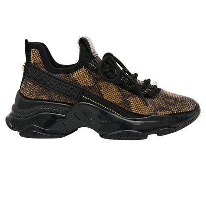 Natural Snake - Front - Steve Madden Womens-Ladies Embellished Chunky Flat Trainers
