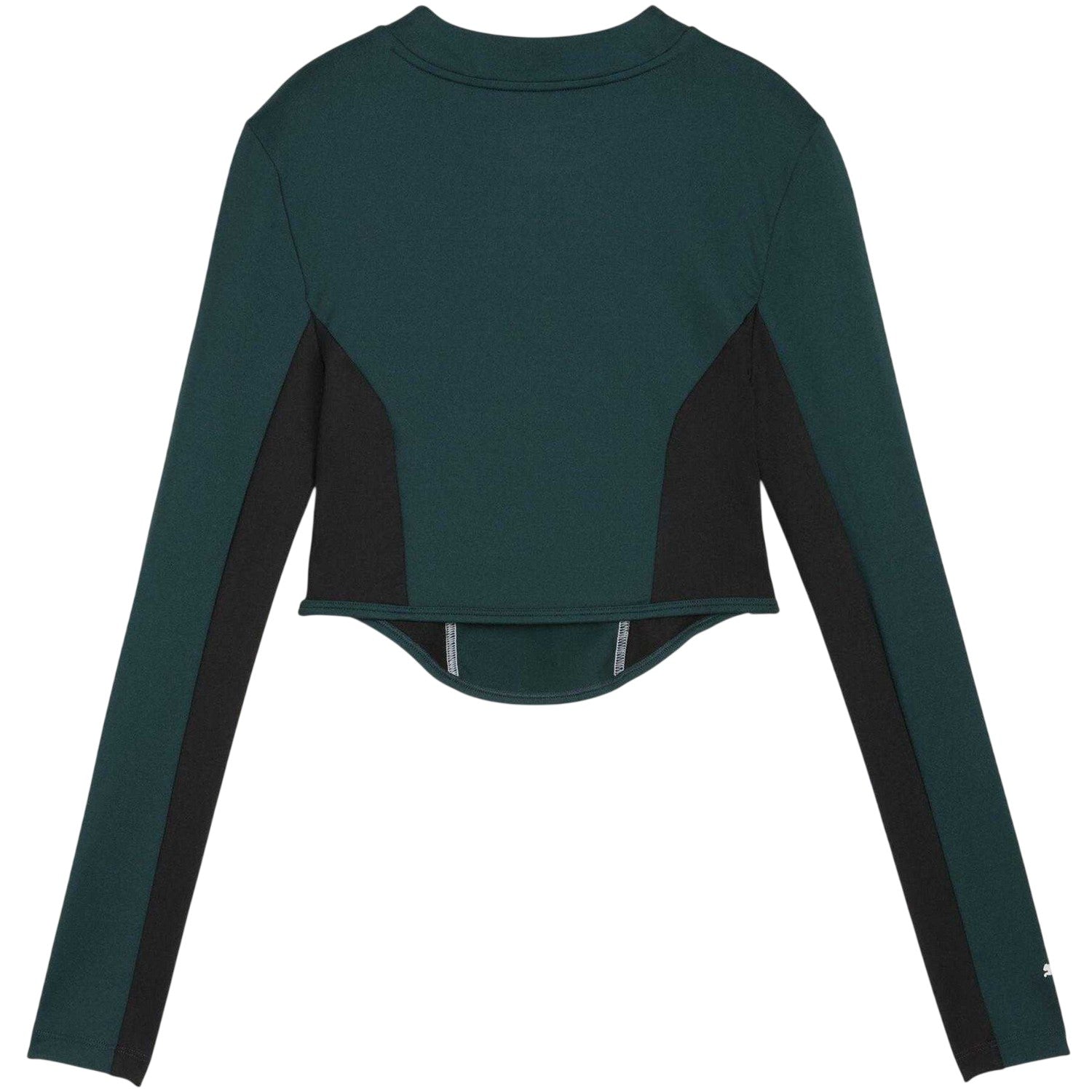 Green-Terrain - Back - Puma Womens-Ladies Lifestyle Formula 1 Long-Sleeved Corset Top