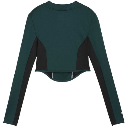 Green-Terrain - Back - Puma Womens-Ladies Lifestyle Formula 1 Long-Sleeved Corset Top
