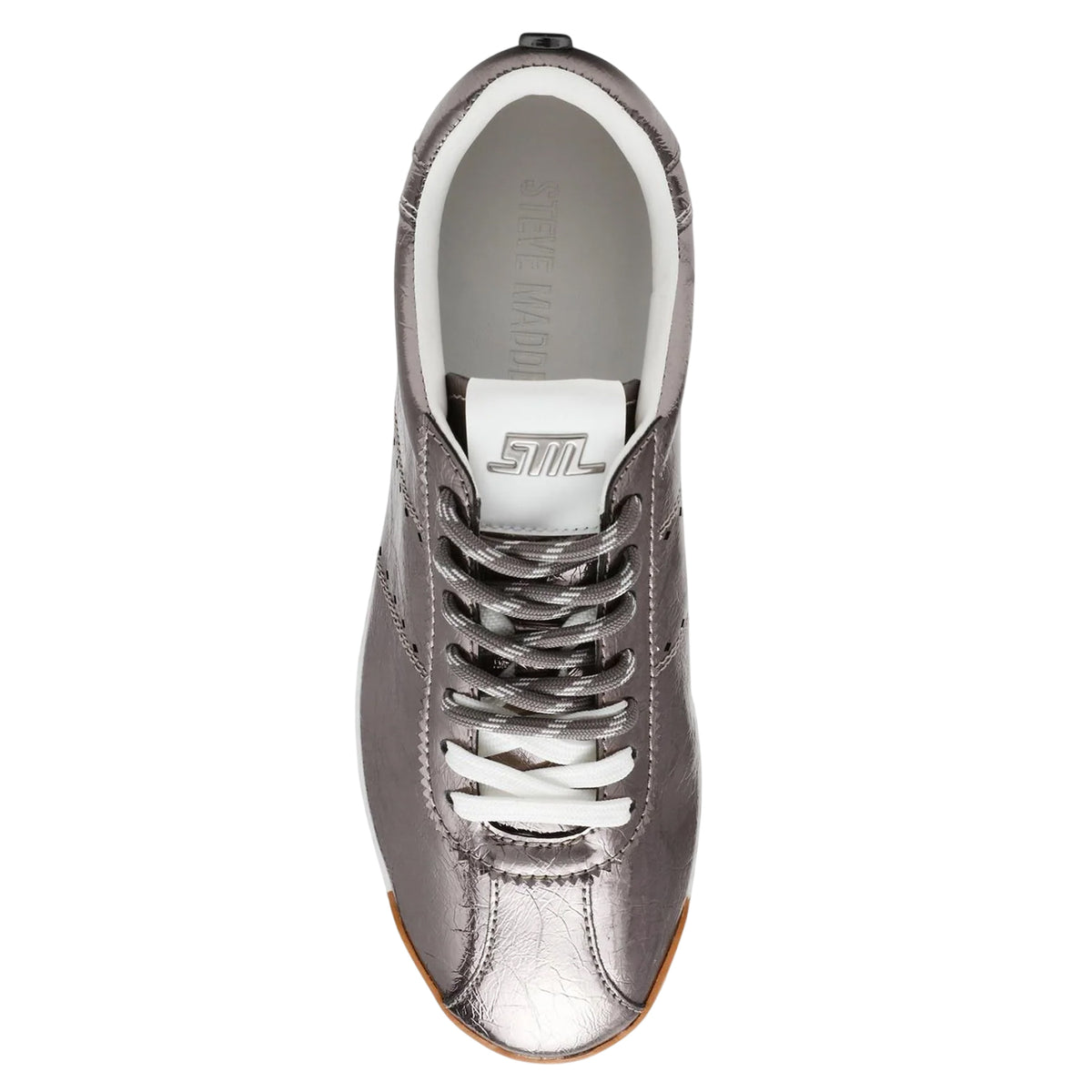 Pewter - Side - Steve Madden Womens-Ladies Mirage Trainers