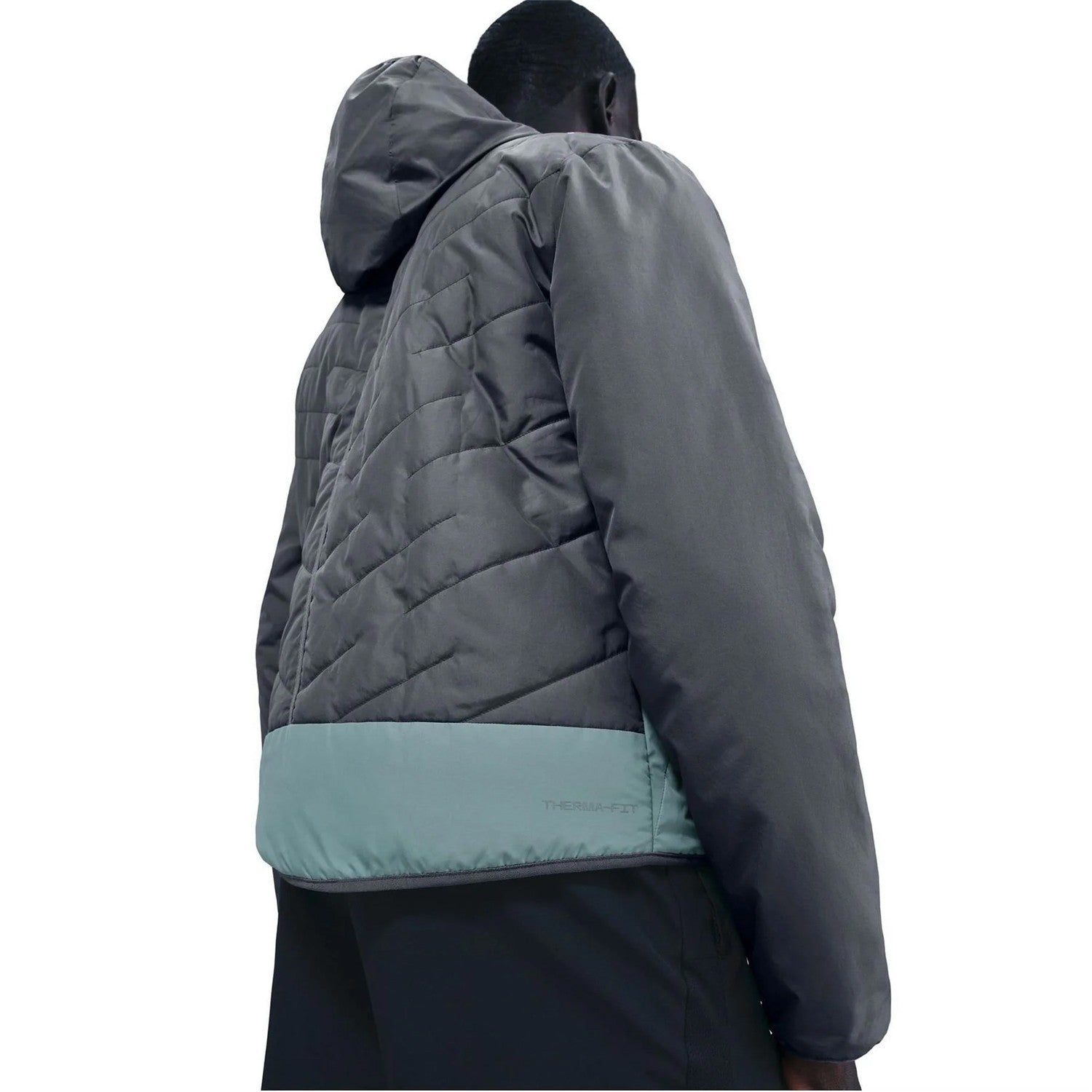 Smoke Grey - Back - Nike Mens Repel Colour Block Polyester Jacket