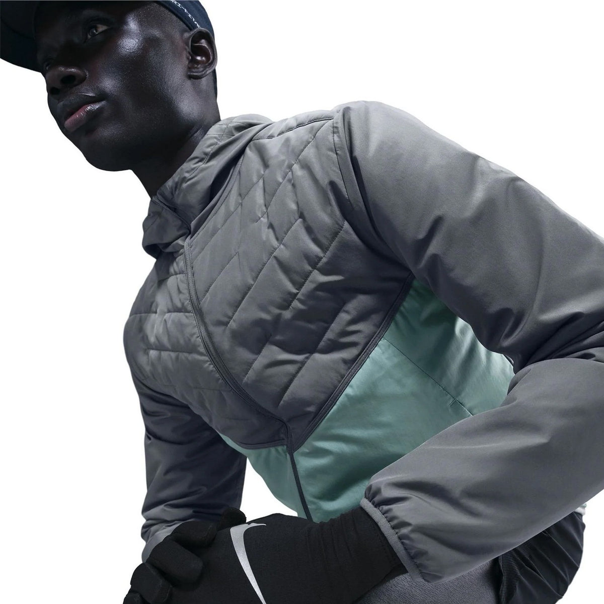 Smoke Grey - Lifestyle - Nike Mens Repel Colour Block Polyester Jacket