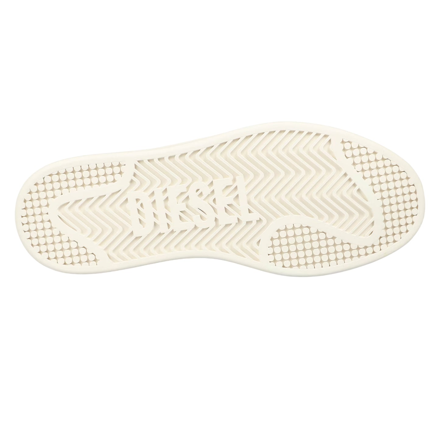 White - Back - Diesel Unisex Adult Cowhide Leather Trainers